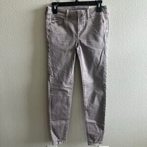 NWT American Eagle Women's Super Stretch Light Pink Jeggings Denim Size 2